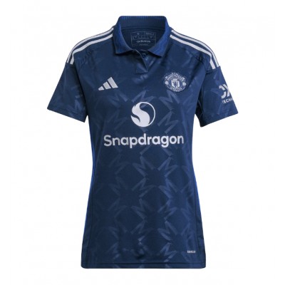 Camiseta Manchester United Matthijs de Ligt #4 Segunda Equipación Replica 2024-25 para mujer mangas cortas Camiseta Manchester United Matthijs de Ligt #4 Segunda Equipación Replica 2024-25 para mujer mangas cortas